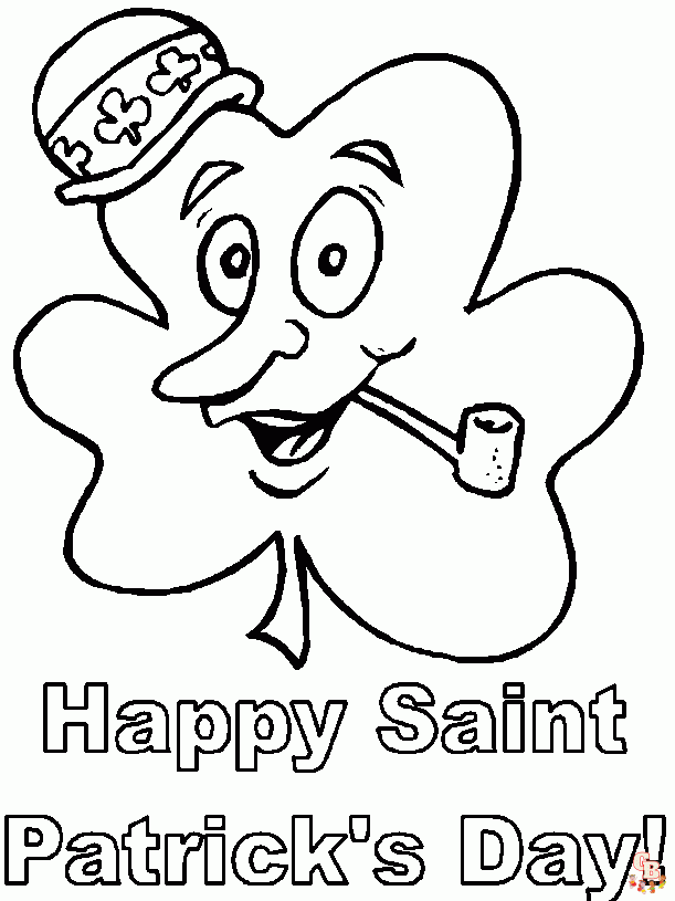 Shamrock Coloring Pages03