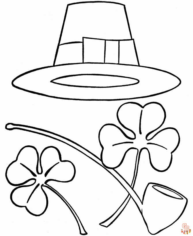 Shamrock Coloring Pages04