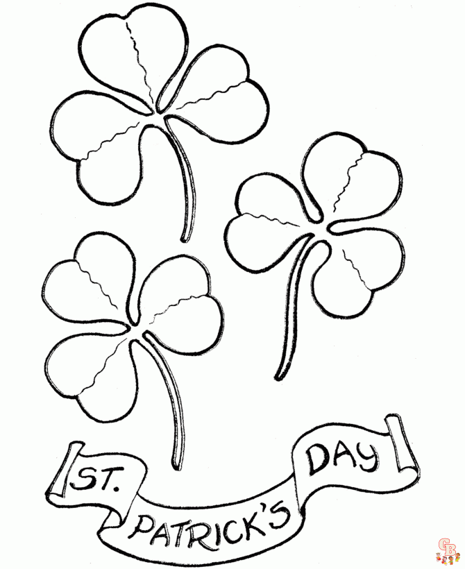 Shamrock Coloring Pages05