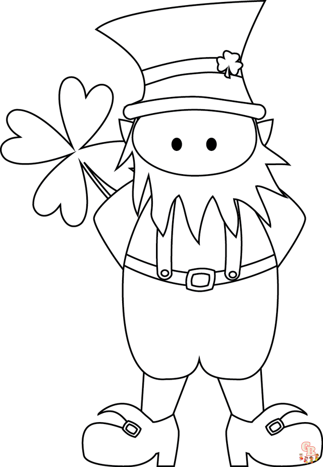Shamrock Coloring Pages06