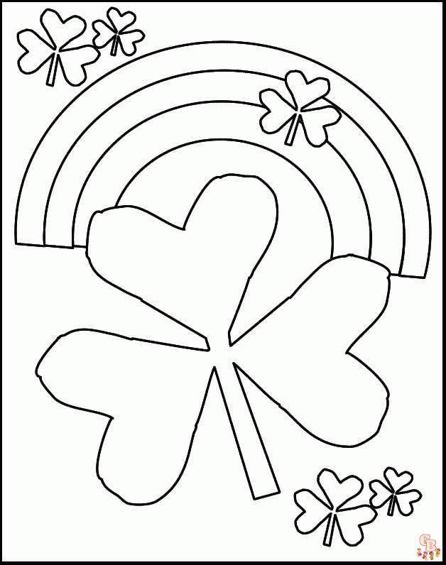 Shamrock Coloring Pages07