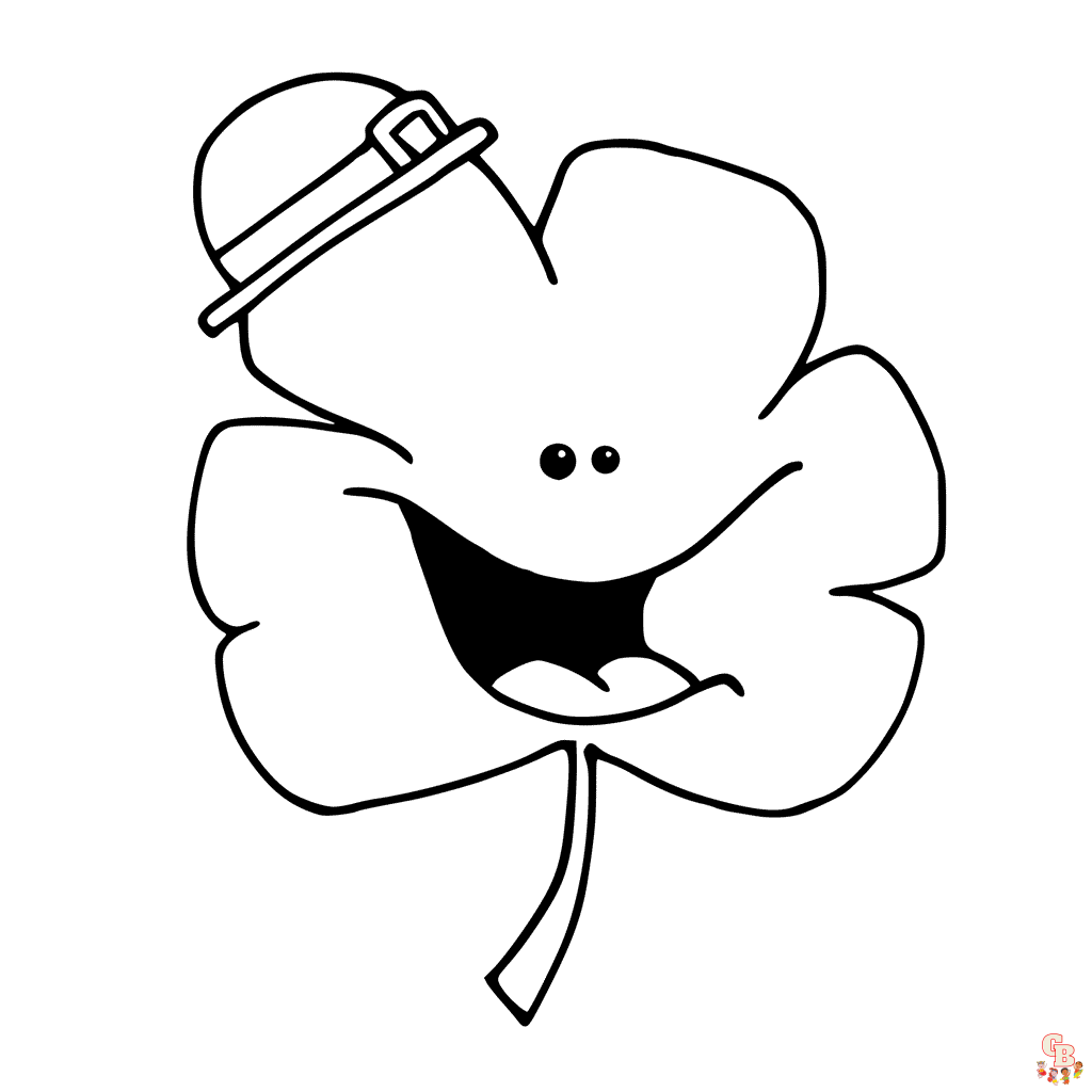 Shamrock Coloring Pages10