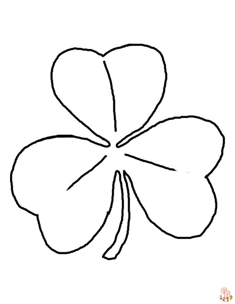 Shamrock Coloring Pages12