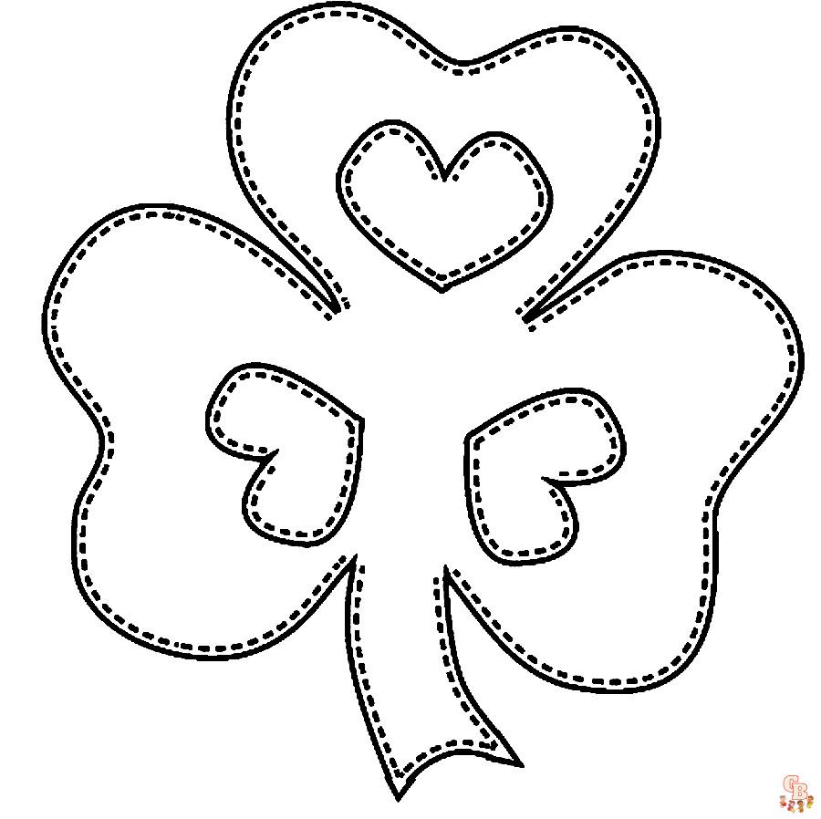 Shamrock Coloring Pages13