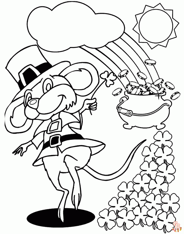 Shamrock Coloring Pages26