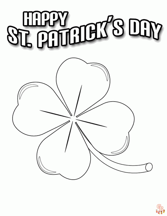 Shamrock Coloring Pages27