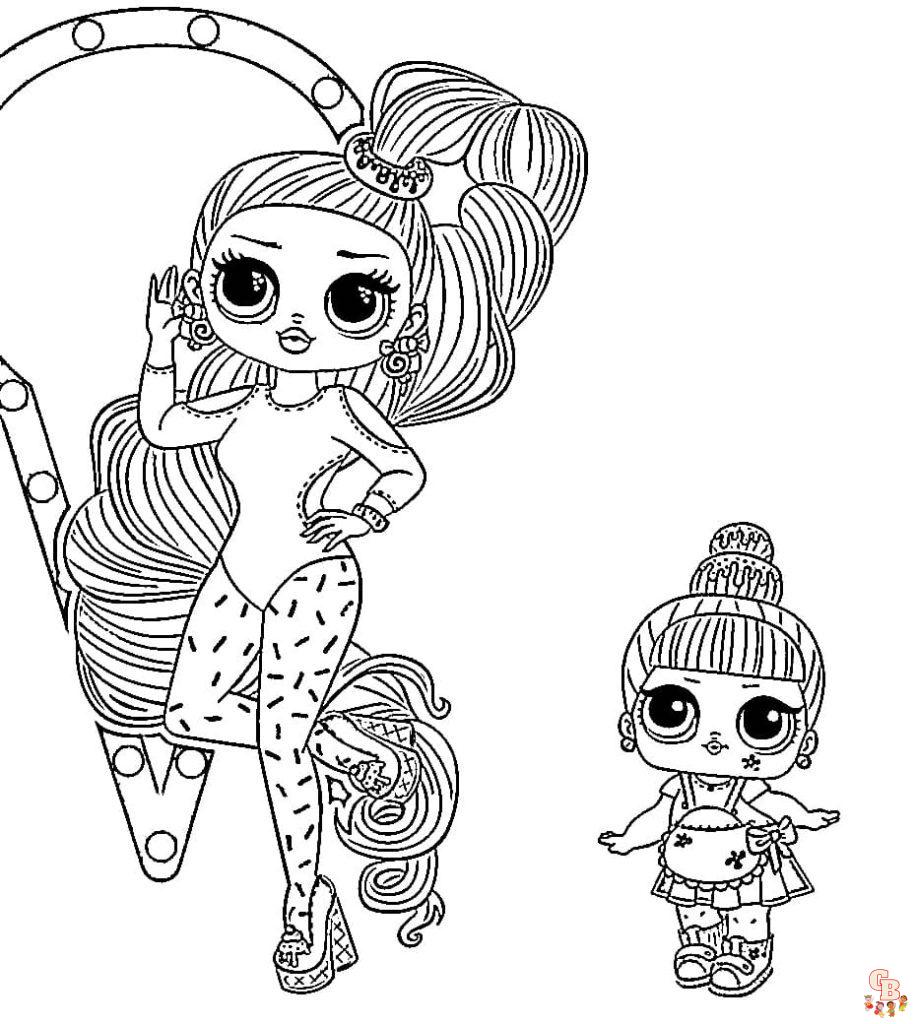 Desenhos de LOL OMG para colorir - Imprimir bonecas populares