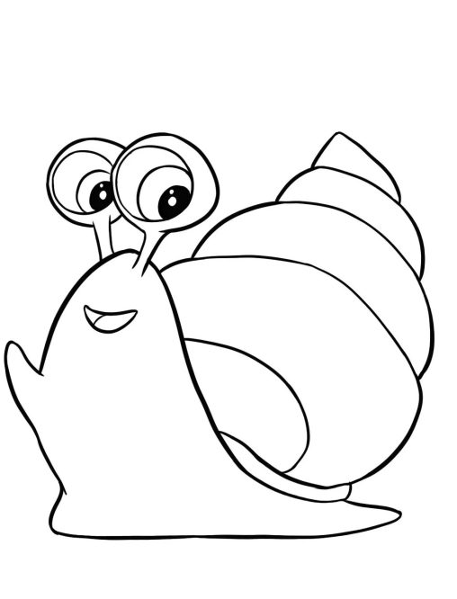 Color with Snail Coloring Pages - Free Printable Sheets