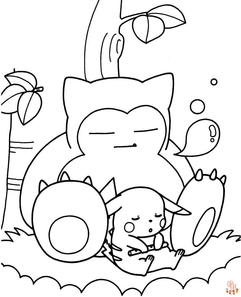 Snorlax Coloring Pages