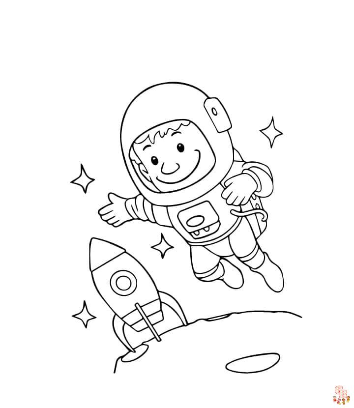 Spaceship Coloring Pages 4