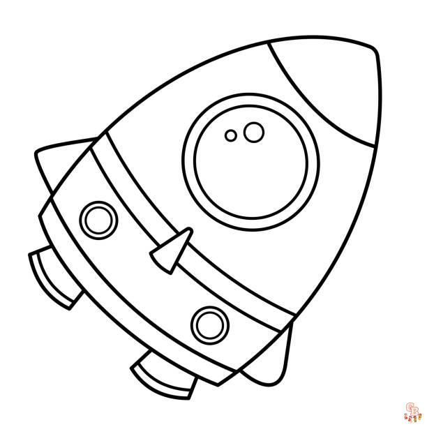 Spaceship Coloring Pages 7