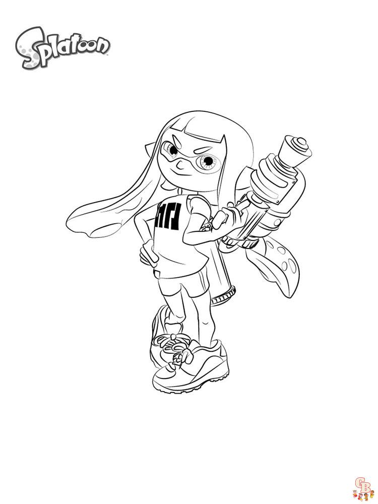Splatoon Coloring Pages 10