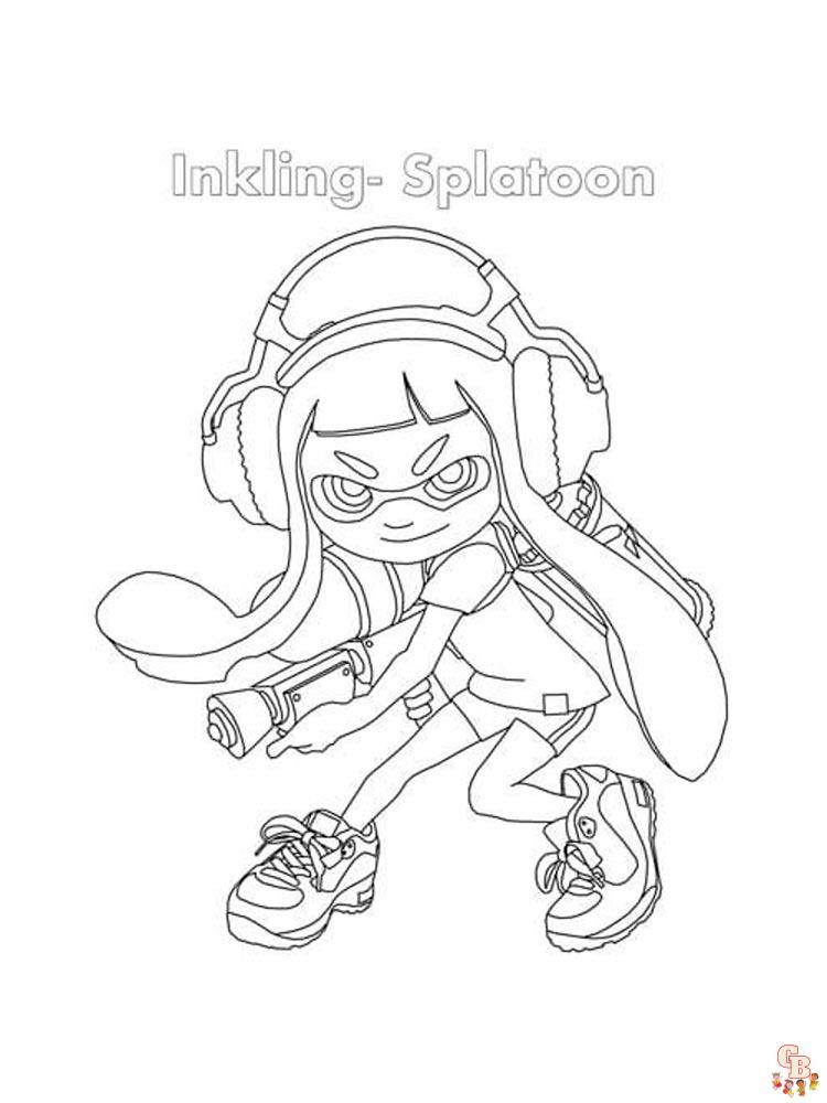 Splatoon Coloring Pages 13