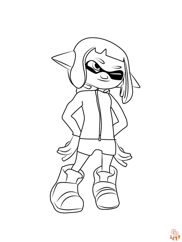 Splatoon Coloring Pages 14