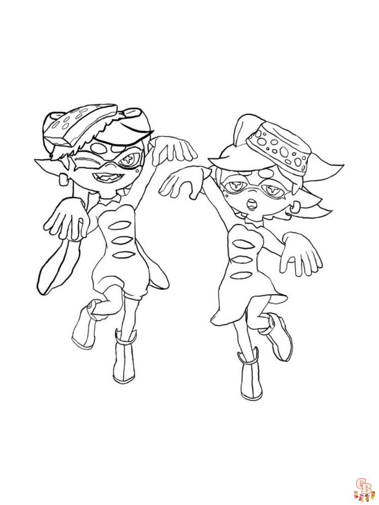 Splatoon Coloring Pages 16