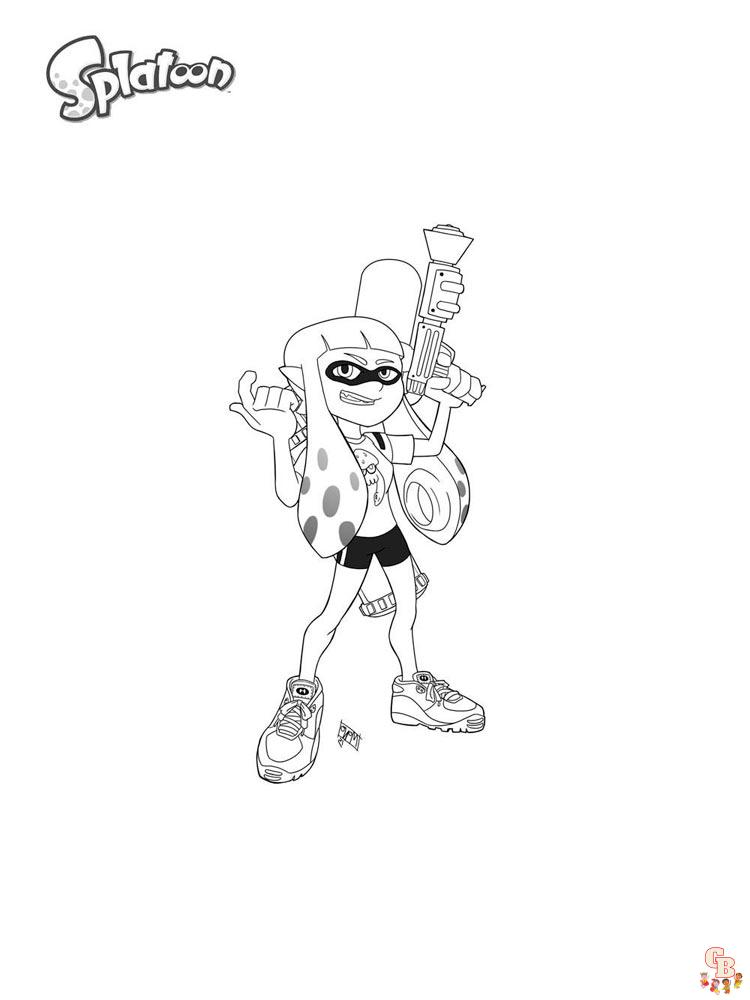 Splatoon Coloring Pages 2