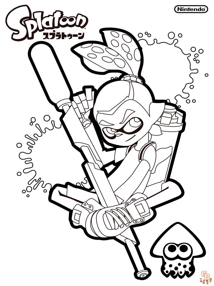 Splatoon Coloring Pages 3