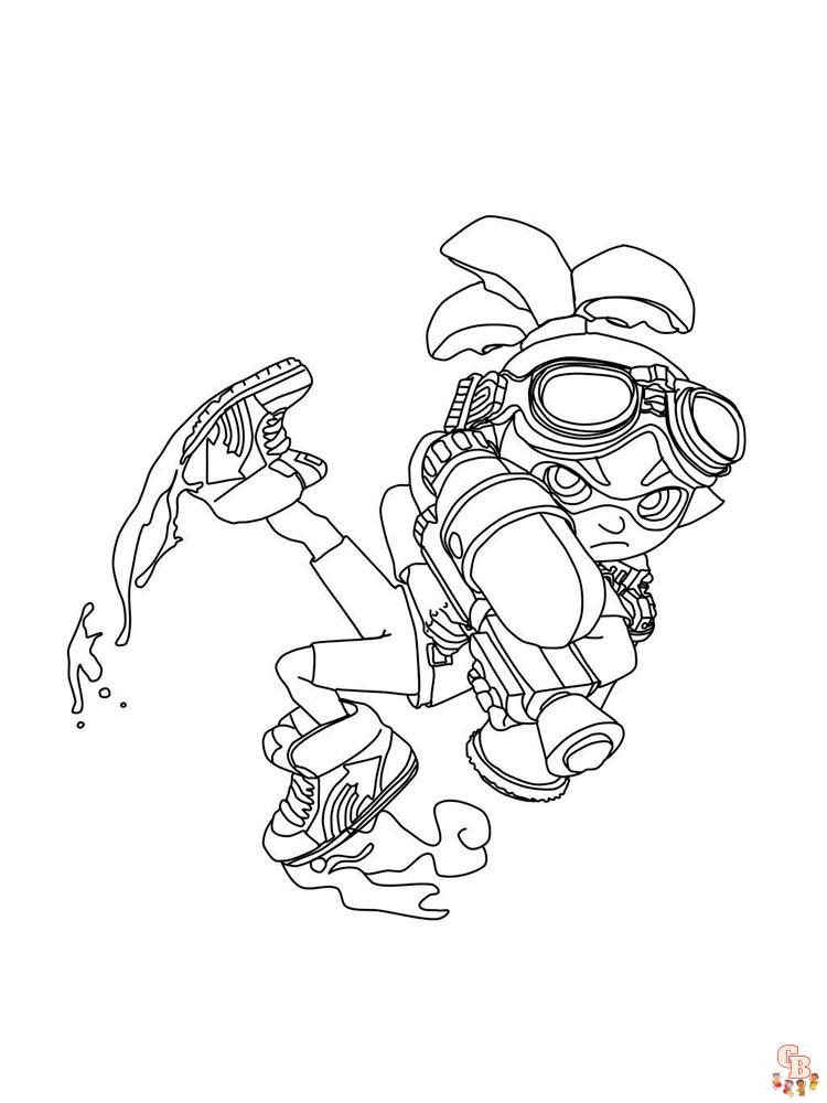 Splatoon Coloring Pages 4