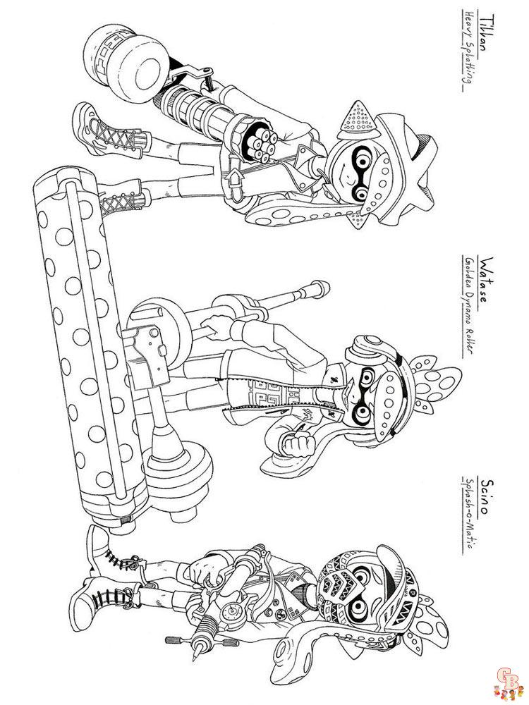 Splatoon Coloring Pages 5