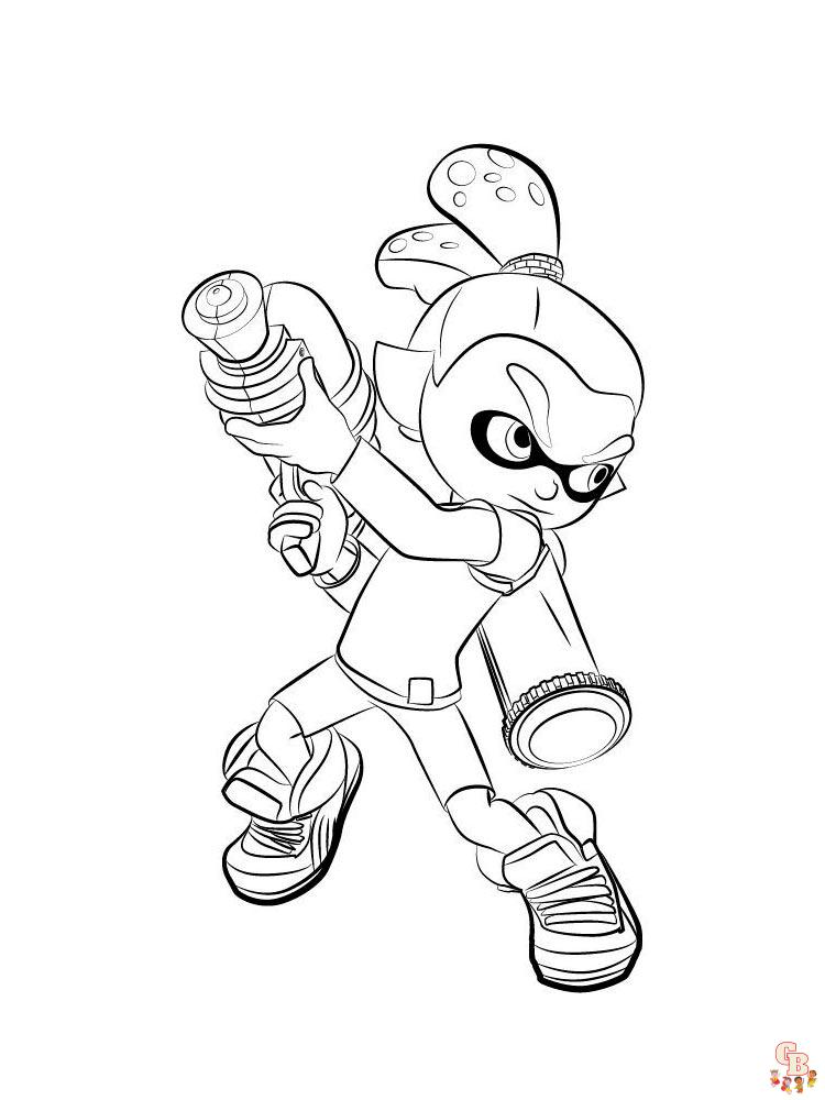 Splatoon Coloring Pages 6