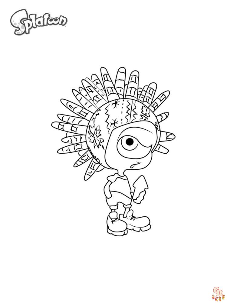 Splatoon Coloring Pages 8
