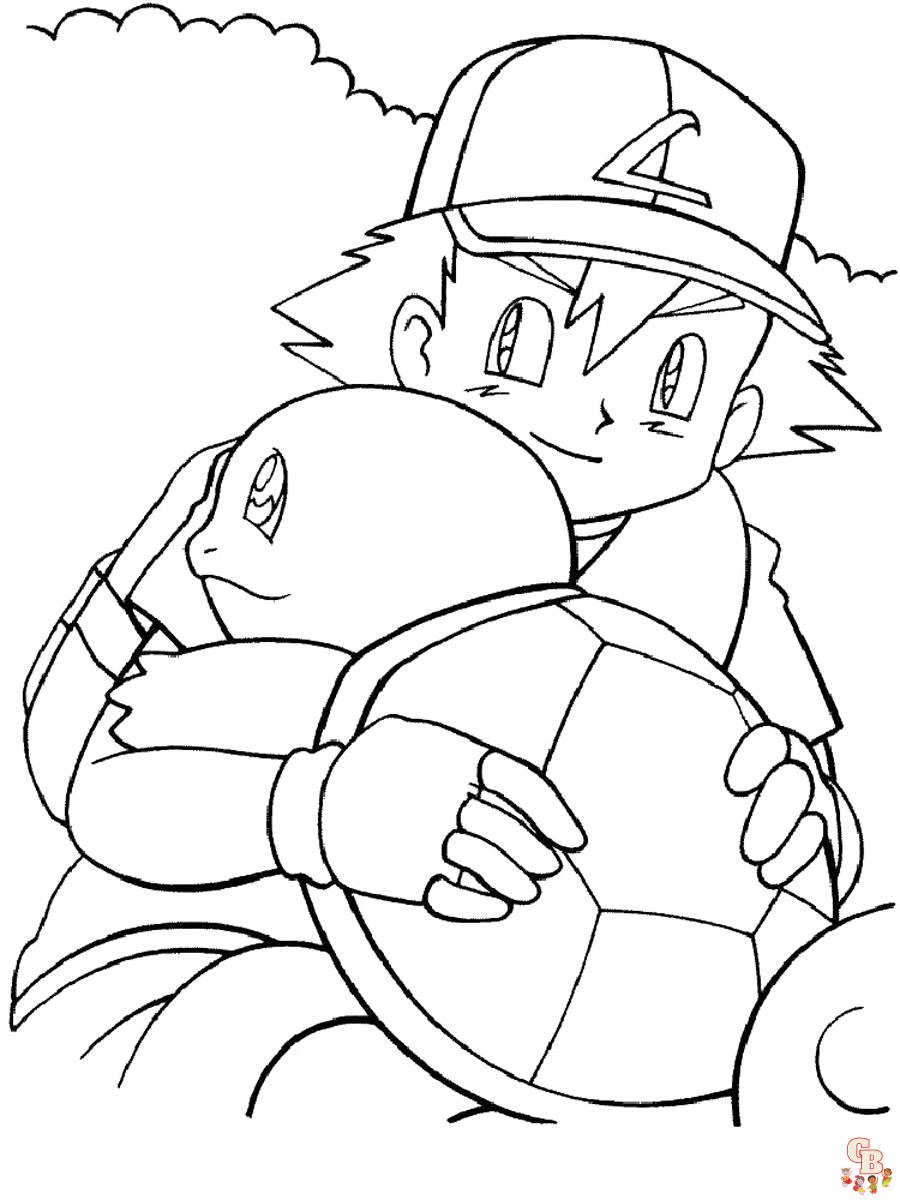 squirtle coloring pages