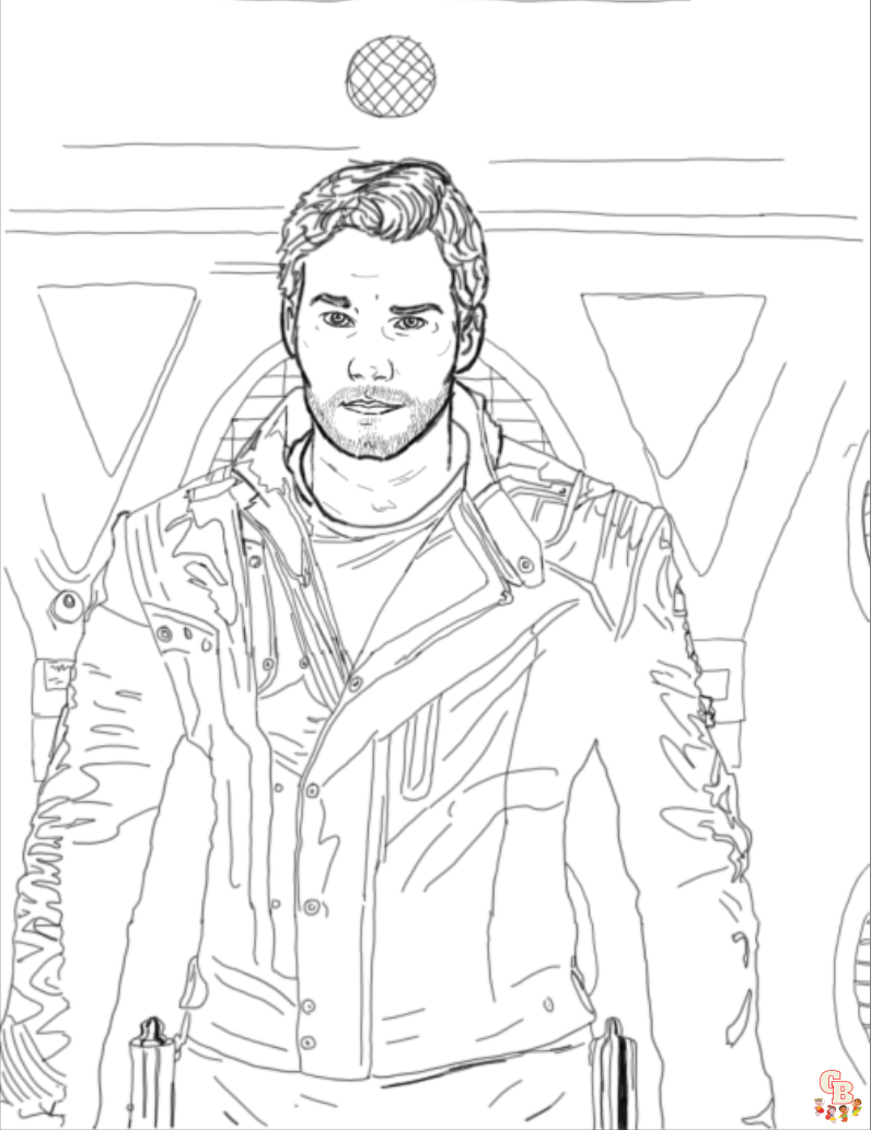 Star Lord Coloring Pages 1