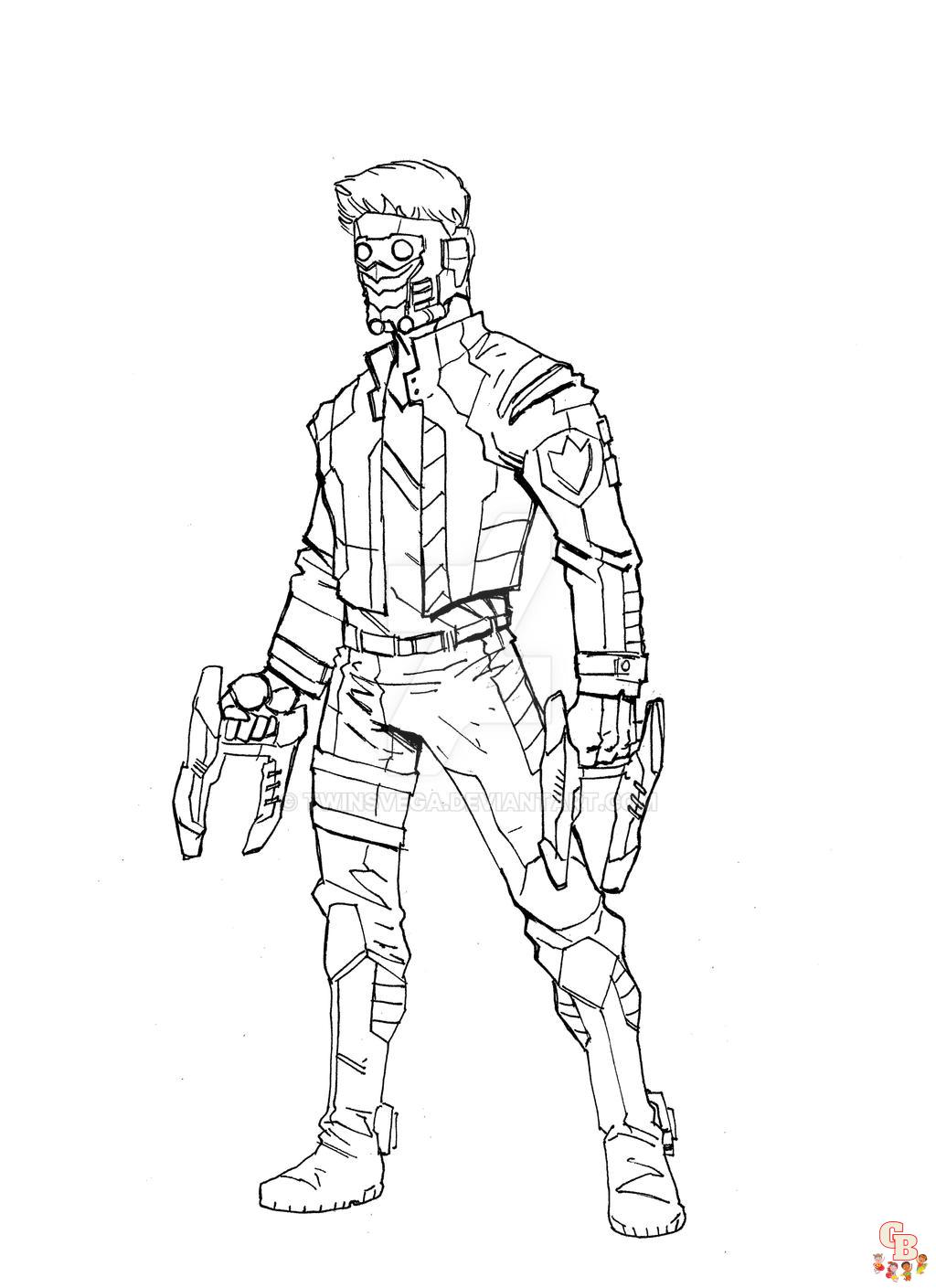 Star Lord Coloring Pages 3