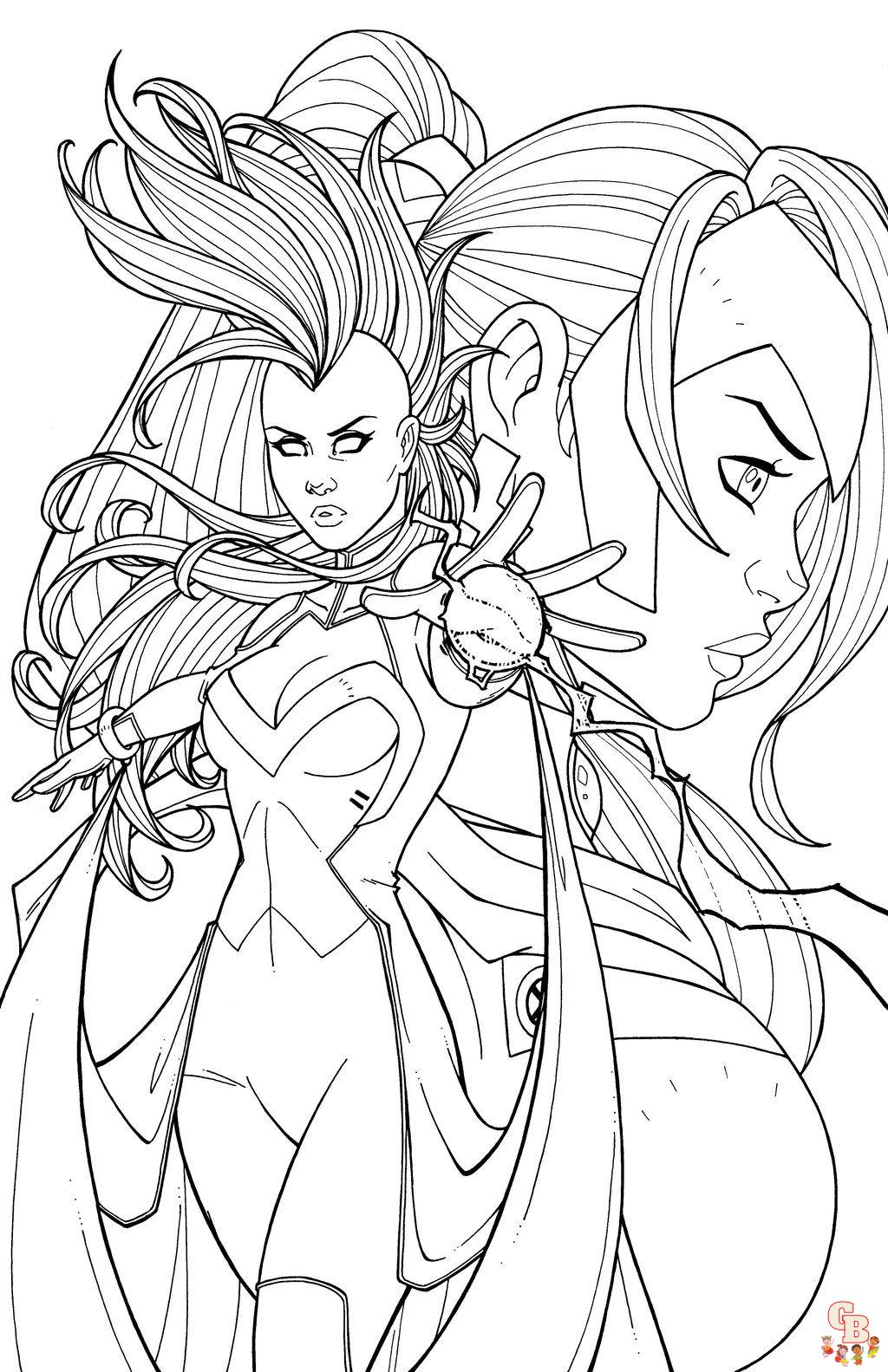 Storm X Coloring Pages