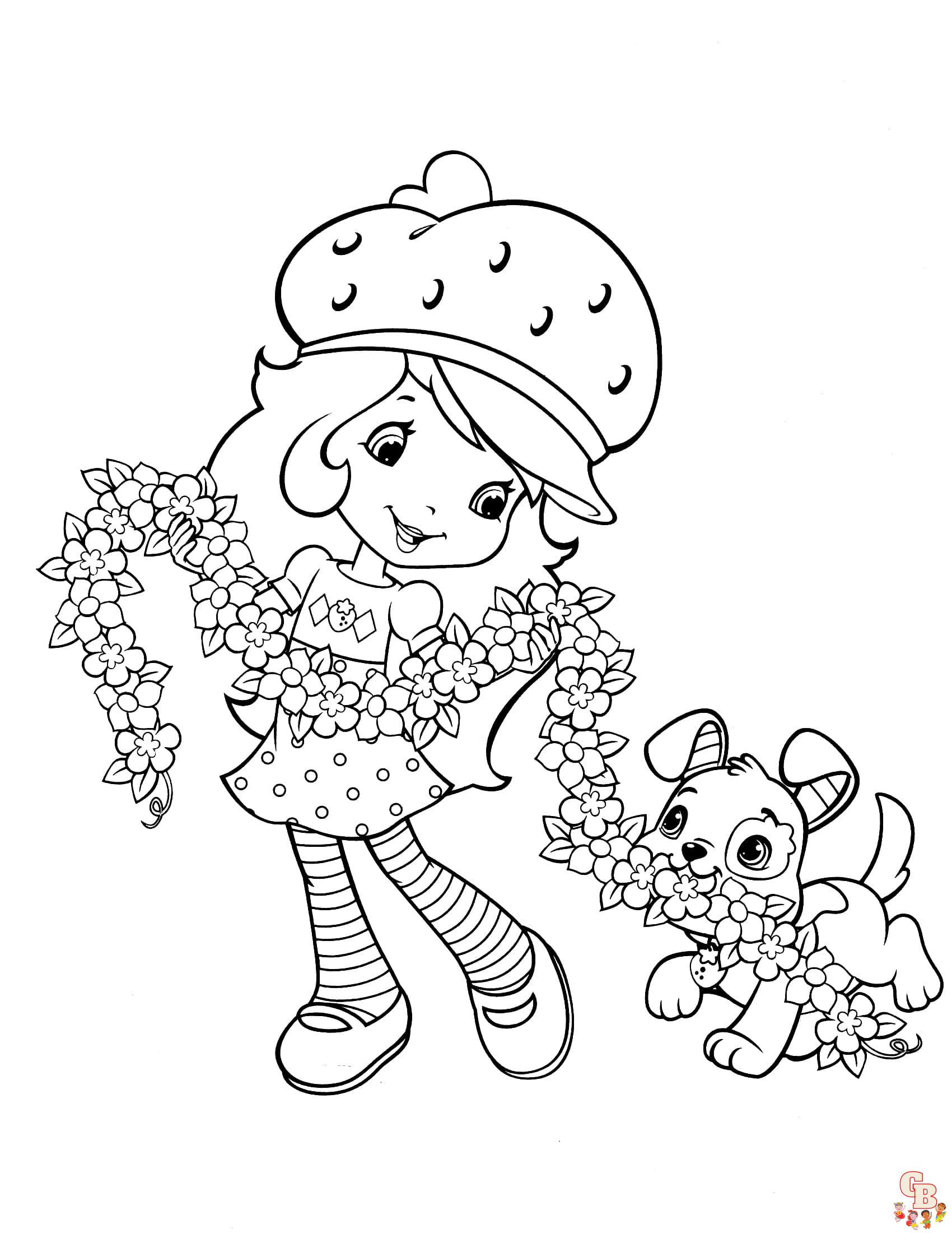 Strawberry Shortcake Coloring Pages 2