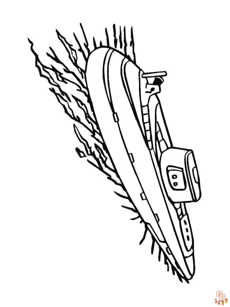 Submarine Coloring Pages 10