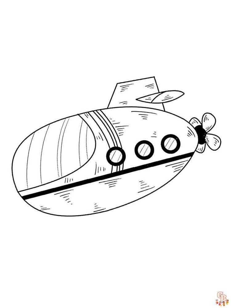 Submarine Coloring Pages 11