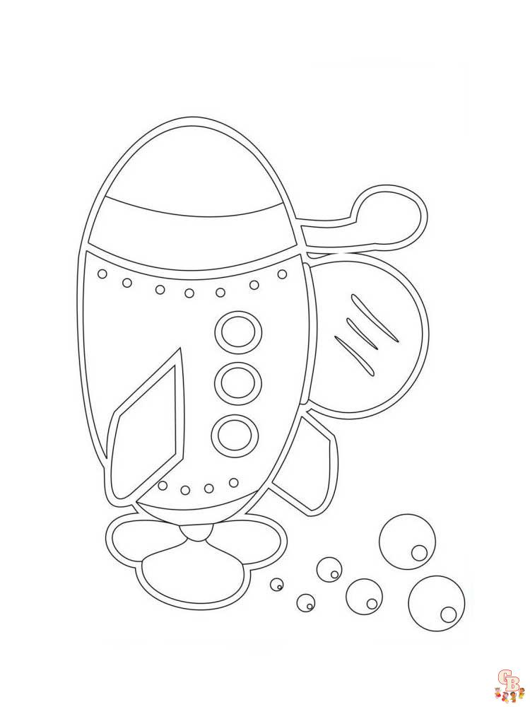 Submarine Coloring Pages 16