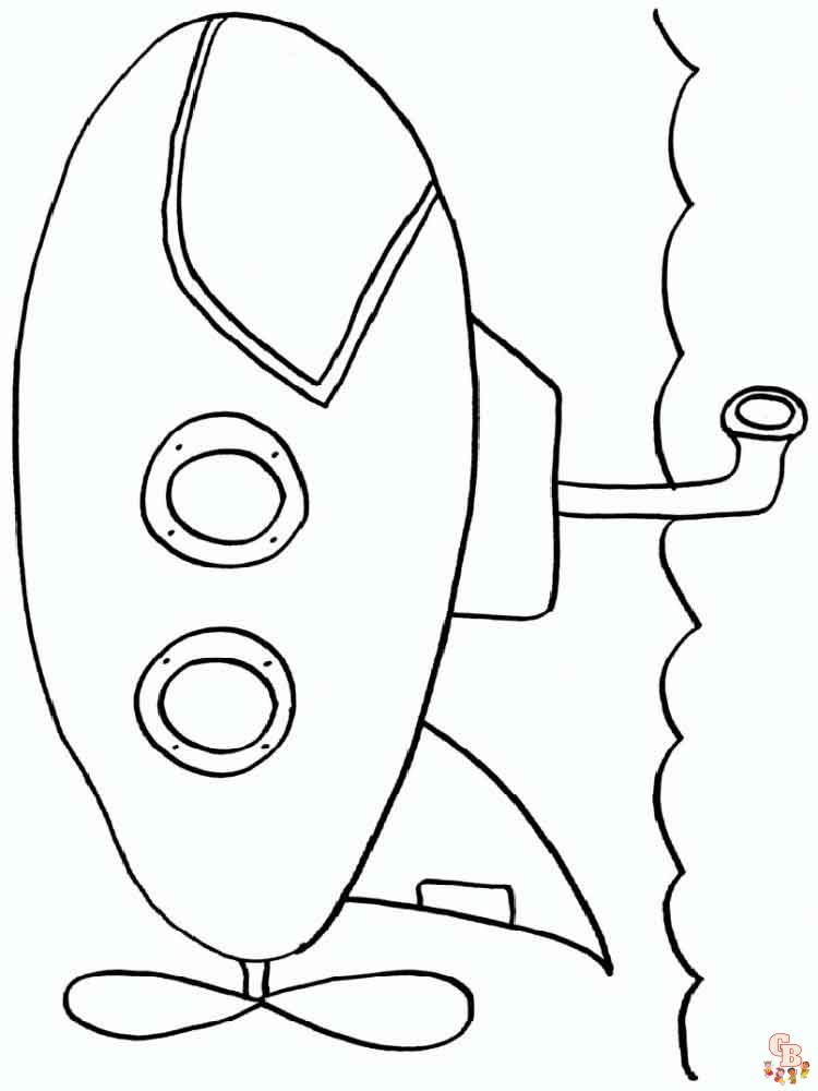 Submarine Coloring Pages 20