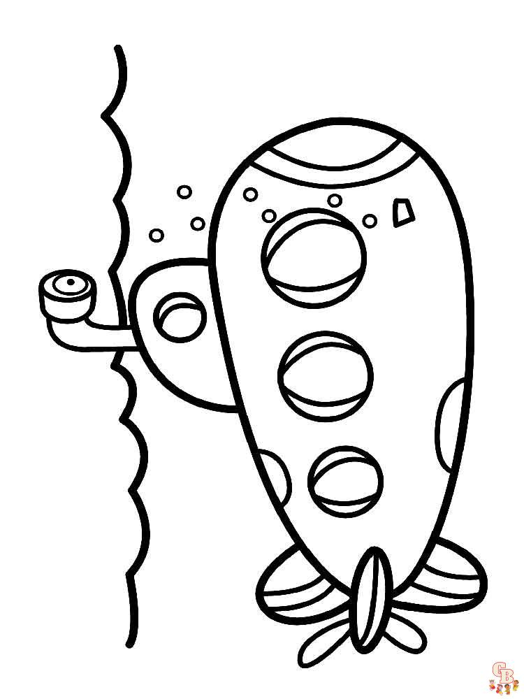 Submarine Coloring Pages 21