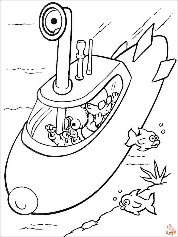 Submarine Coloring Pages 22