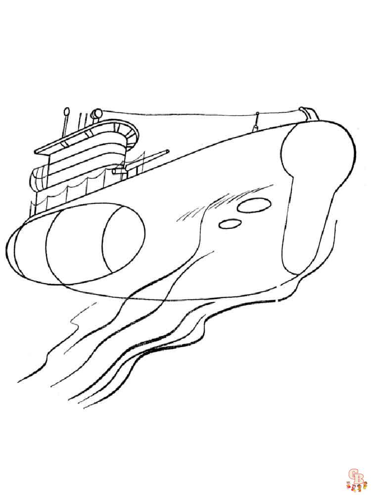 Submarine Coloring Pages 24