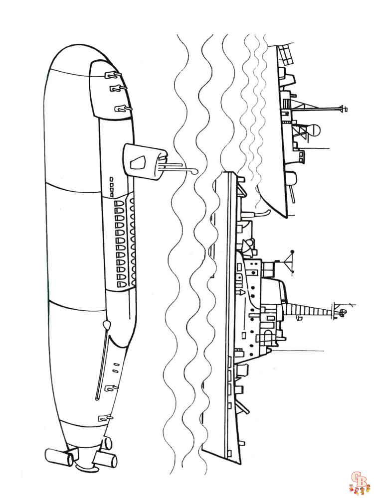 Submarine Coloring Pages 26