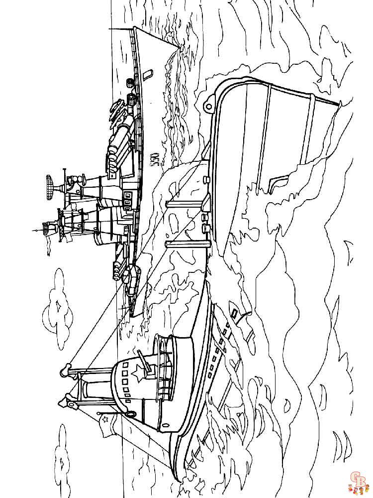 Submarine Coloring Pages 6