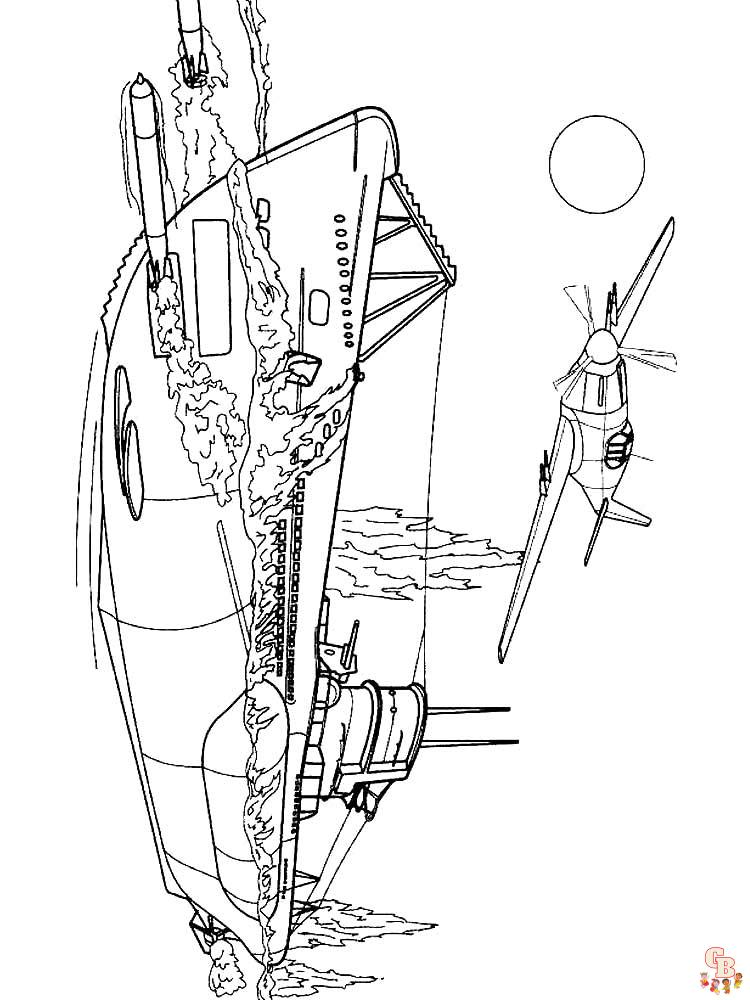 Submarine Coloring Pages 7
