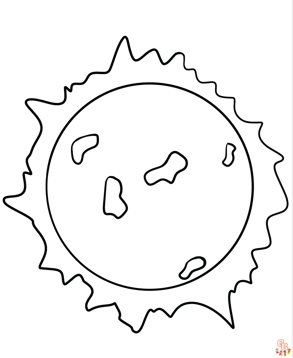 Sun Coloring Pages 1