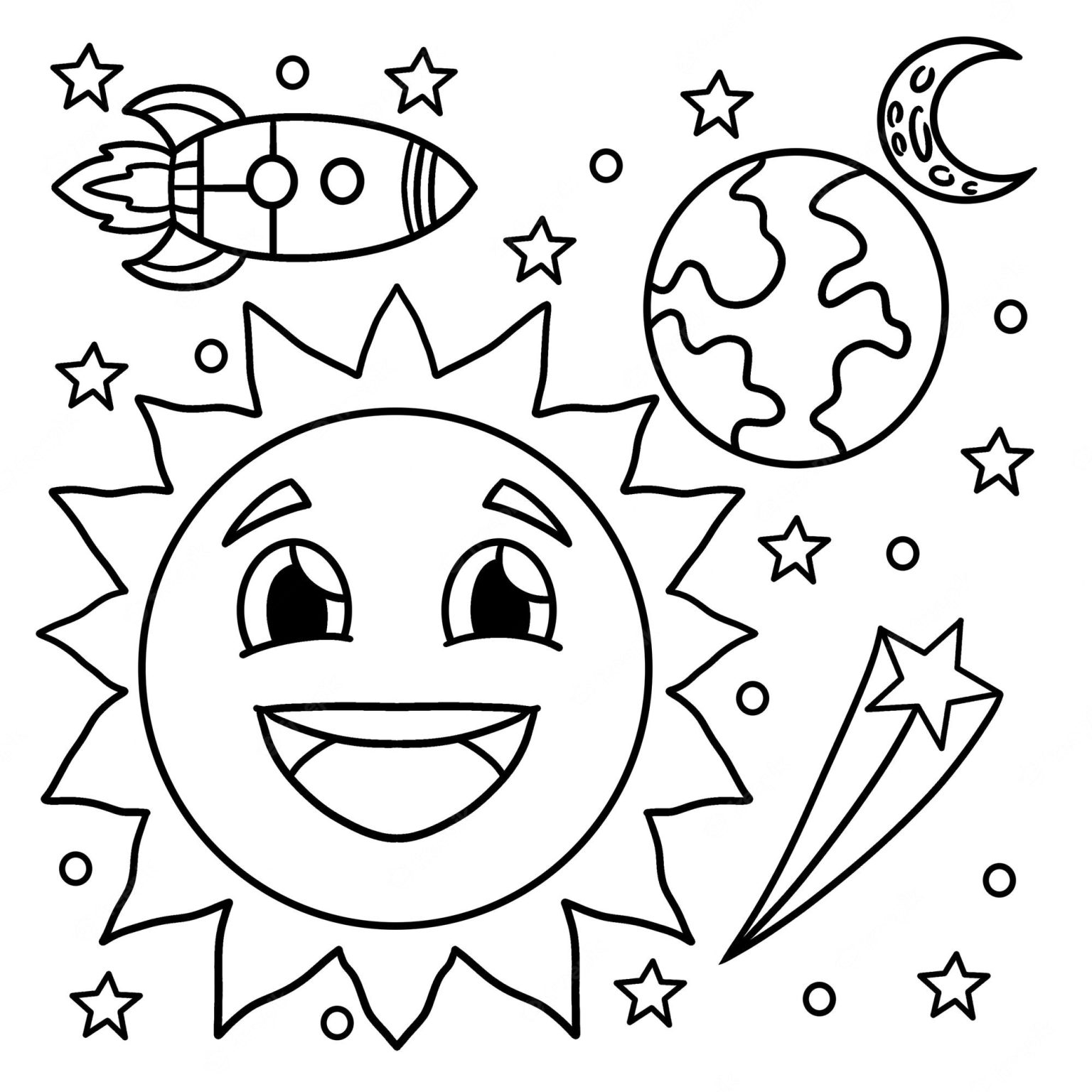 Enjoy Coloring the Sun with Free Printable Sun Coloring Pages