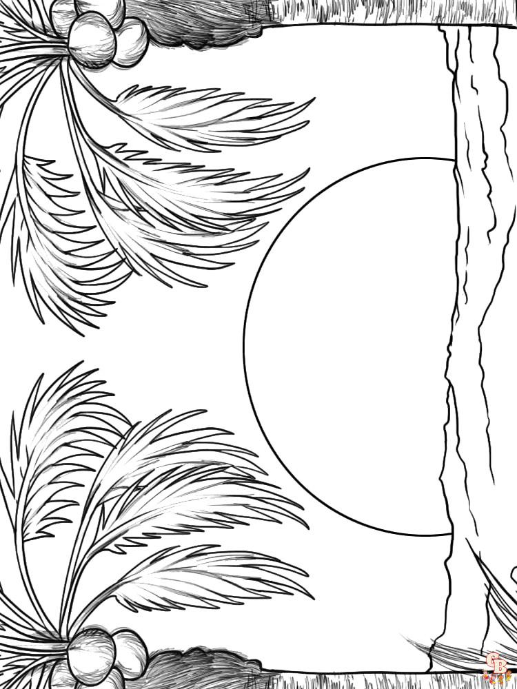 Sunset Coloring Pages 11