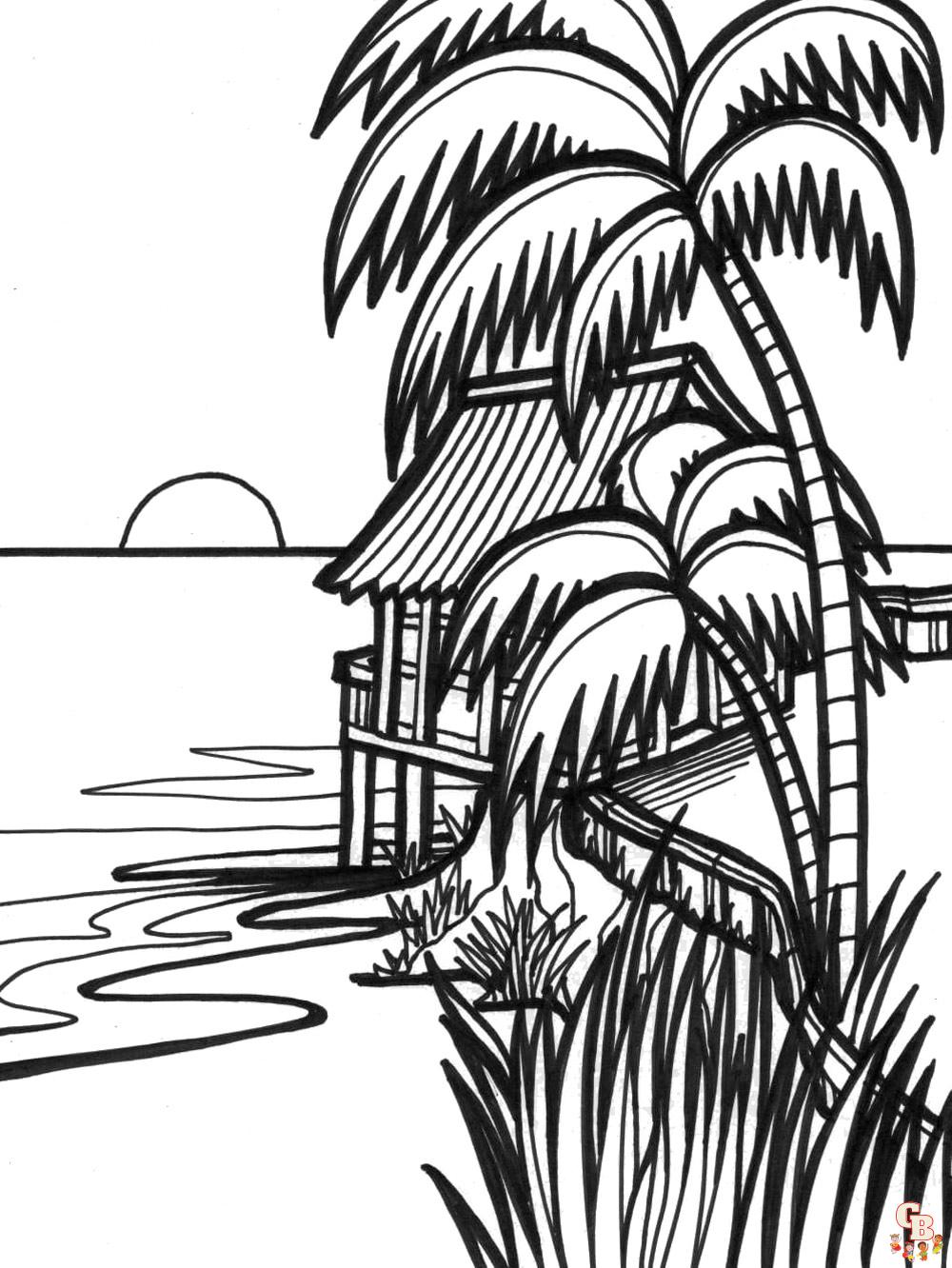 Sunset Coloring Pages 15