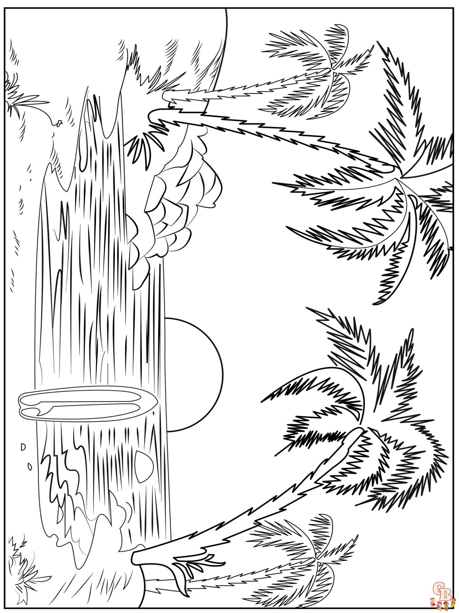 Sunset Coloring Pages 16