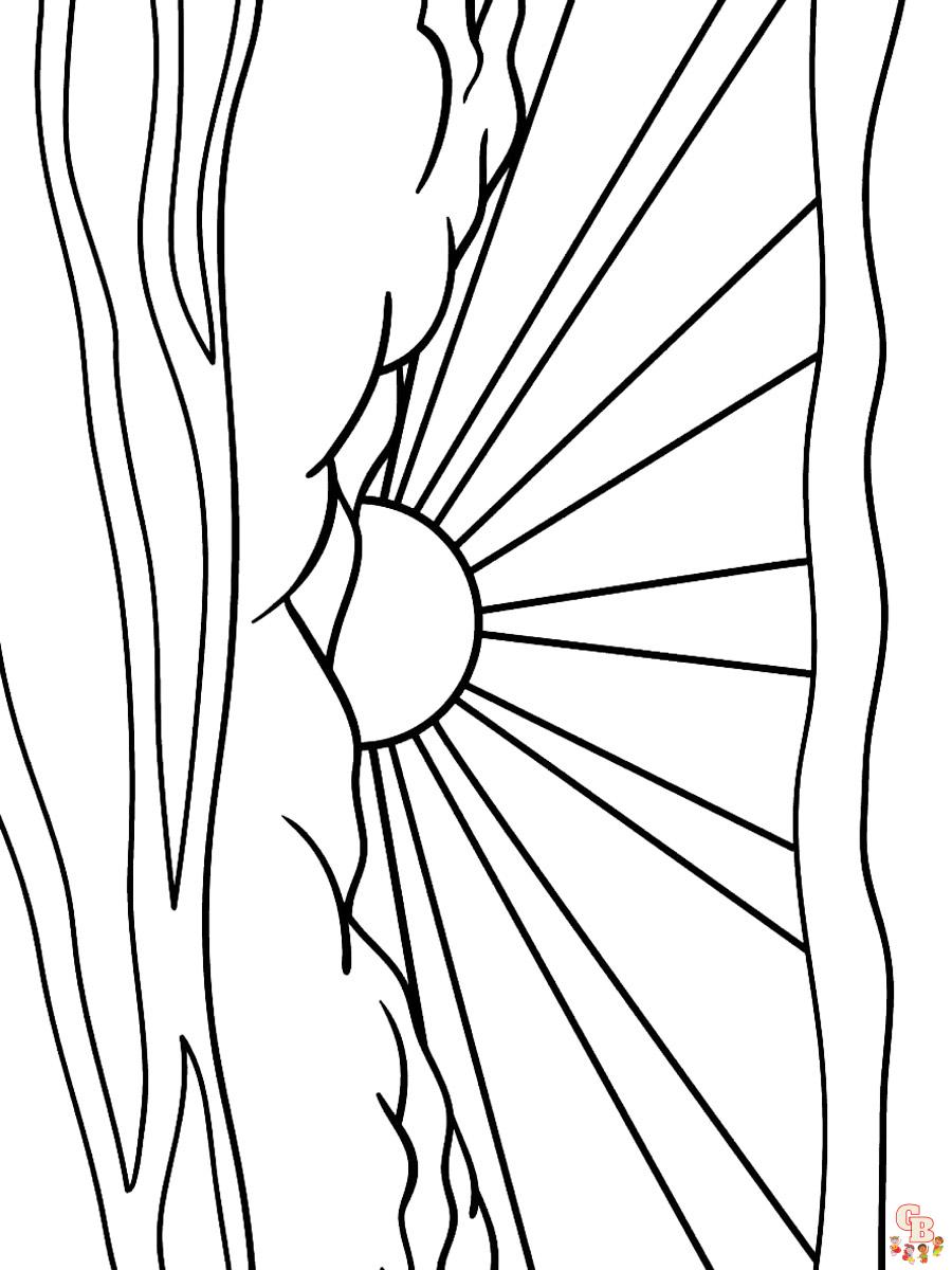 Sunset Coloring Pages 19