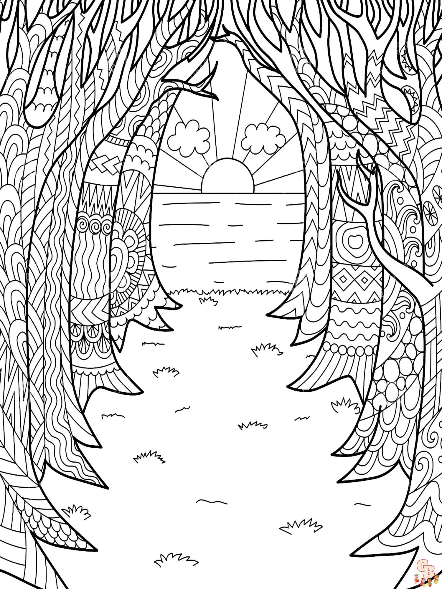 Sunset Coloring Pages 26