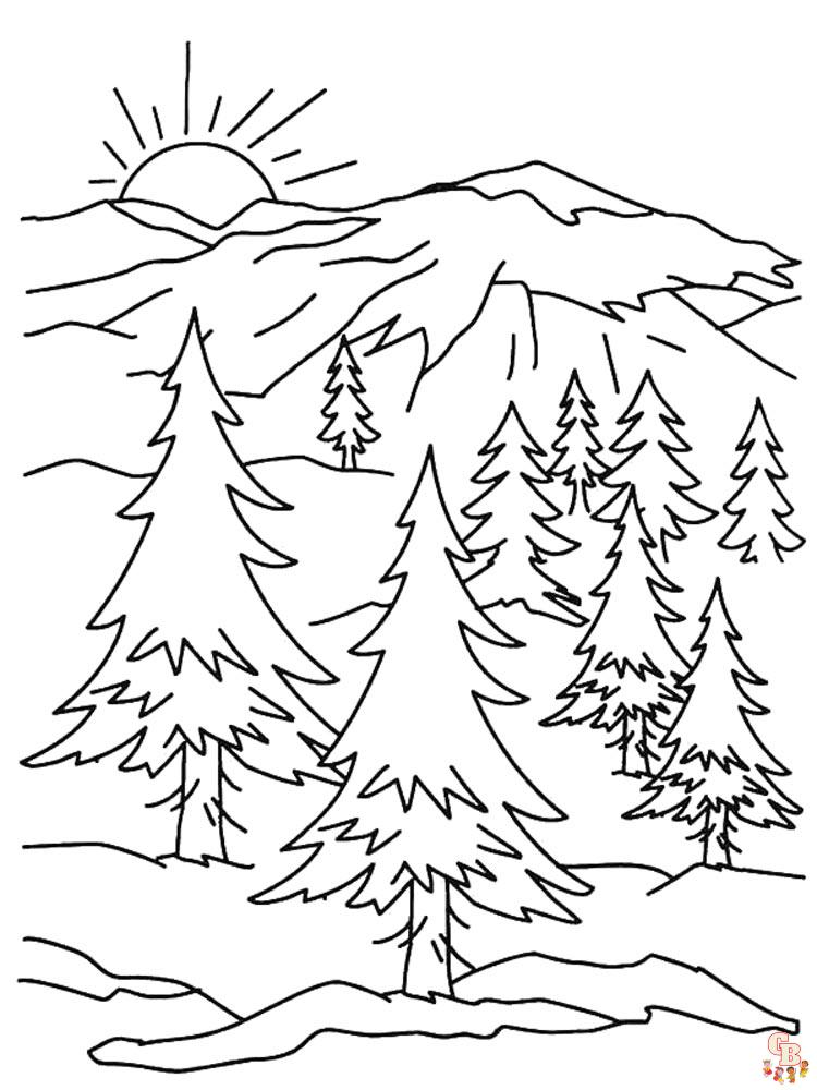 Sunset Coloring Pages 6