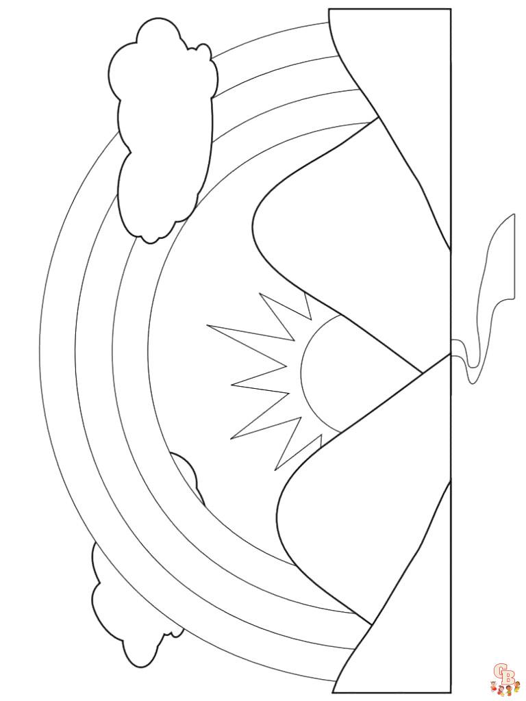 Sunset Coloring Pages 9