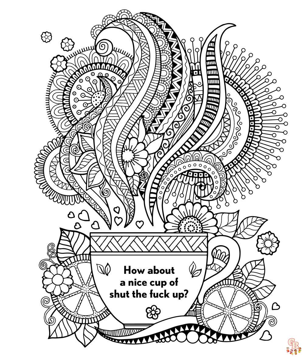 Swear Word Coloring Pages 1